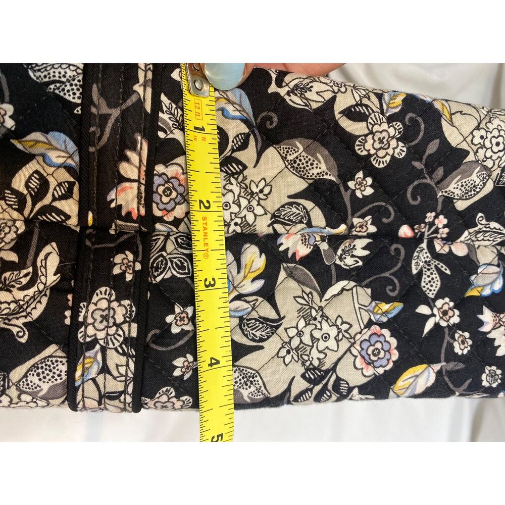 Vera Bradley Women’s Black Holland Garden Miller Travel Tote Bag - Picture 10 of 11